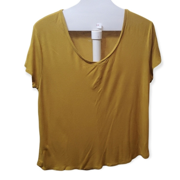 Aeropostale Seriously Soft Perfect V Neck Tee Size XL Gold - Picture 3 of 6